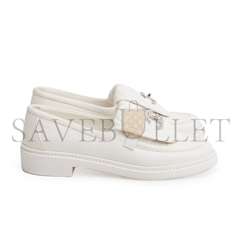 CHANEL QUILTED LEATHER CC TURNLOCK LOAFERS G45474